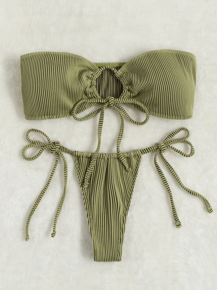Ribbed Swimwear Girl‘s Bikini